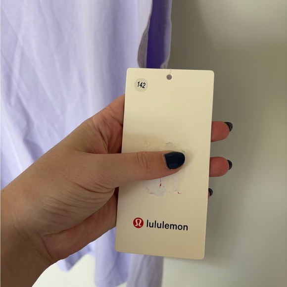 NWT Lululemon All Yours Cotton Tank Lavender Frost Size Medium - Picture 4 of 8